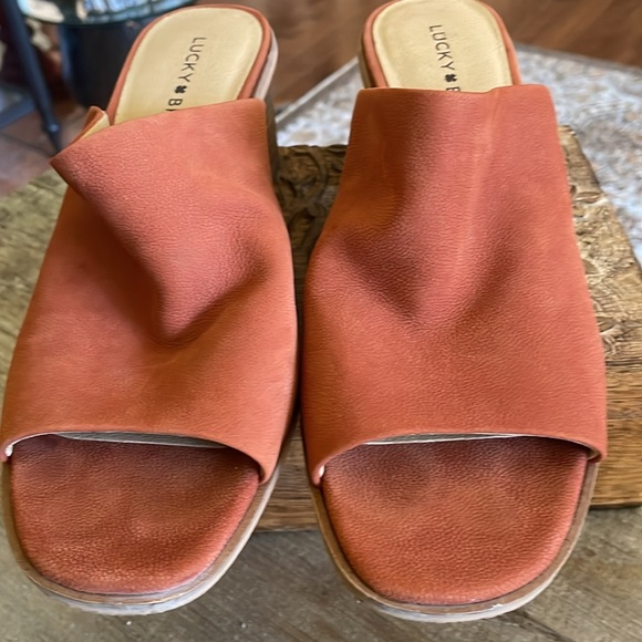 Lucky Brand mule rusty orange dress shoe 8.5 - Picture 2 of 6